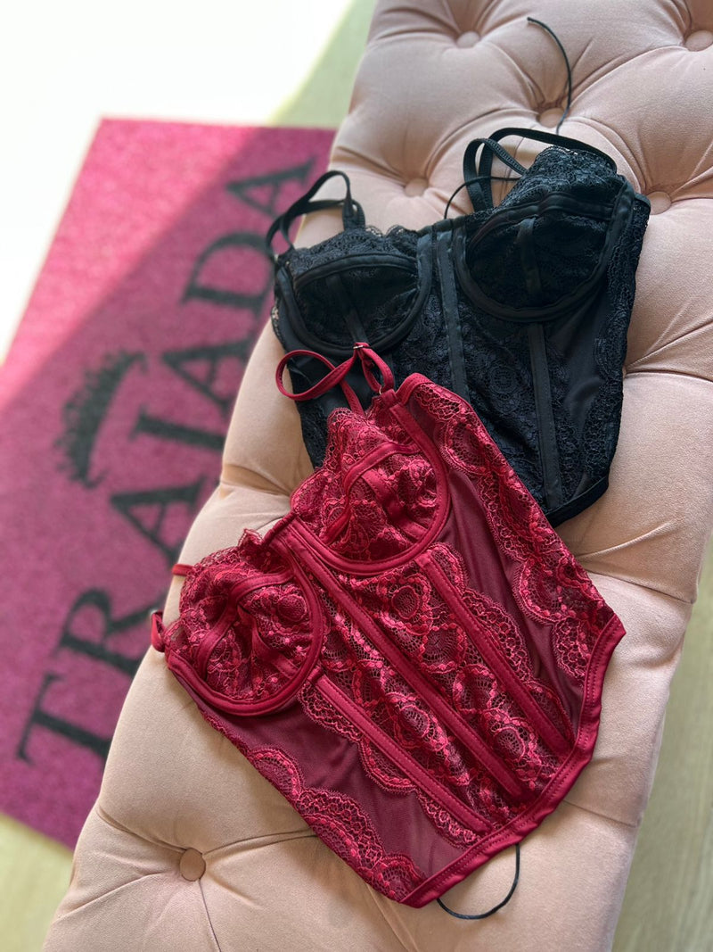 CORSELET RENDADO
