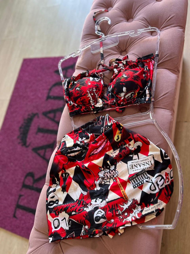 Conjunto mandrake short saia