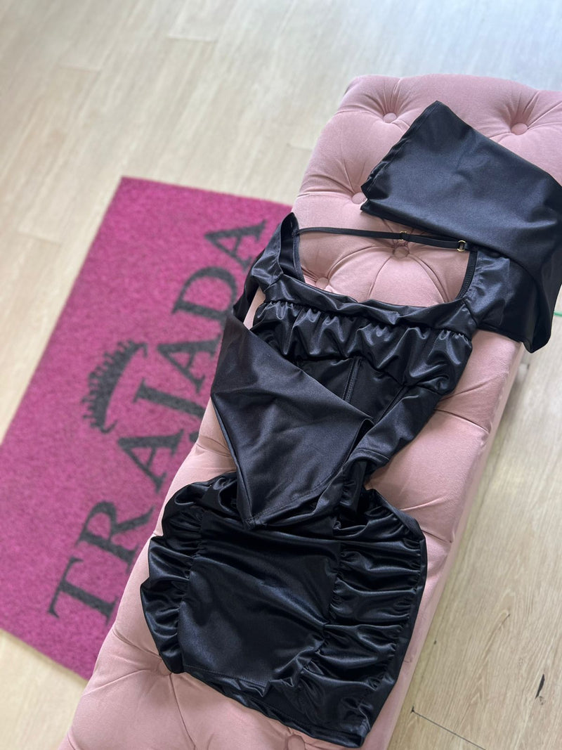 VESTIDO LUXXO MANGA LONGA