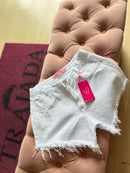 SHORT JEANS BRANCO