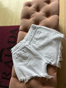 SHORT JEANS BRANCO